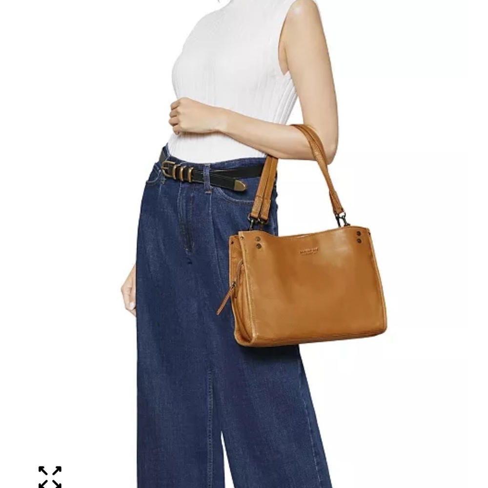 American Leather Co Tan Smooth Leather Hobo Bag